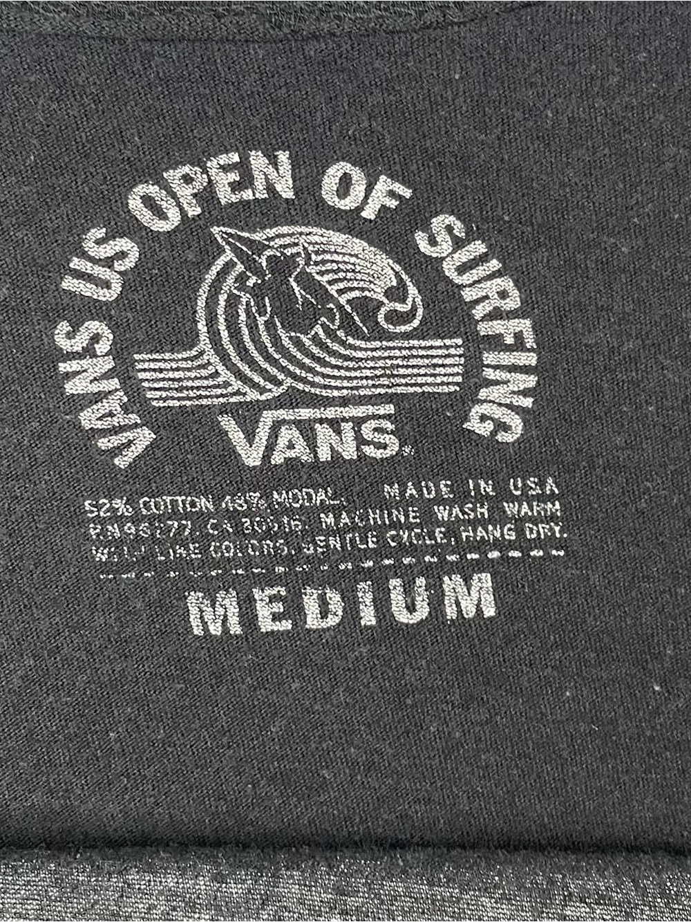 Vans US Open Of Surfing Huntington Beach 2015 Black Tank Top - Picture 2 of 3